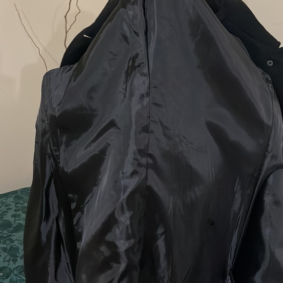 Black wool jacket with Sid pockets and buttons front - Picture 3 of 3